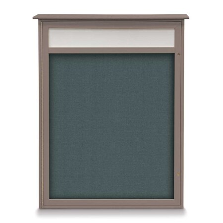 United Visual Products Single Door Enclosed Indoor Letterboard UV1140H-BLACK-HUNGRN